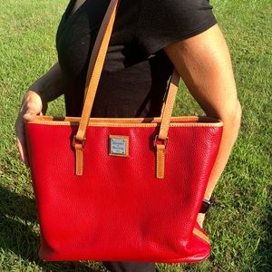 Dooney & Bourke Tote.  Red.